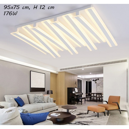 Plafon LED z pilotem 95x75cm 176Watt - P120